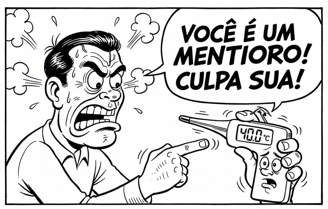 A culpa da febre é o termômetro — RXO
