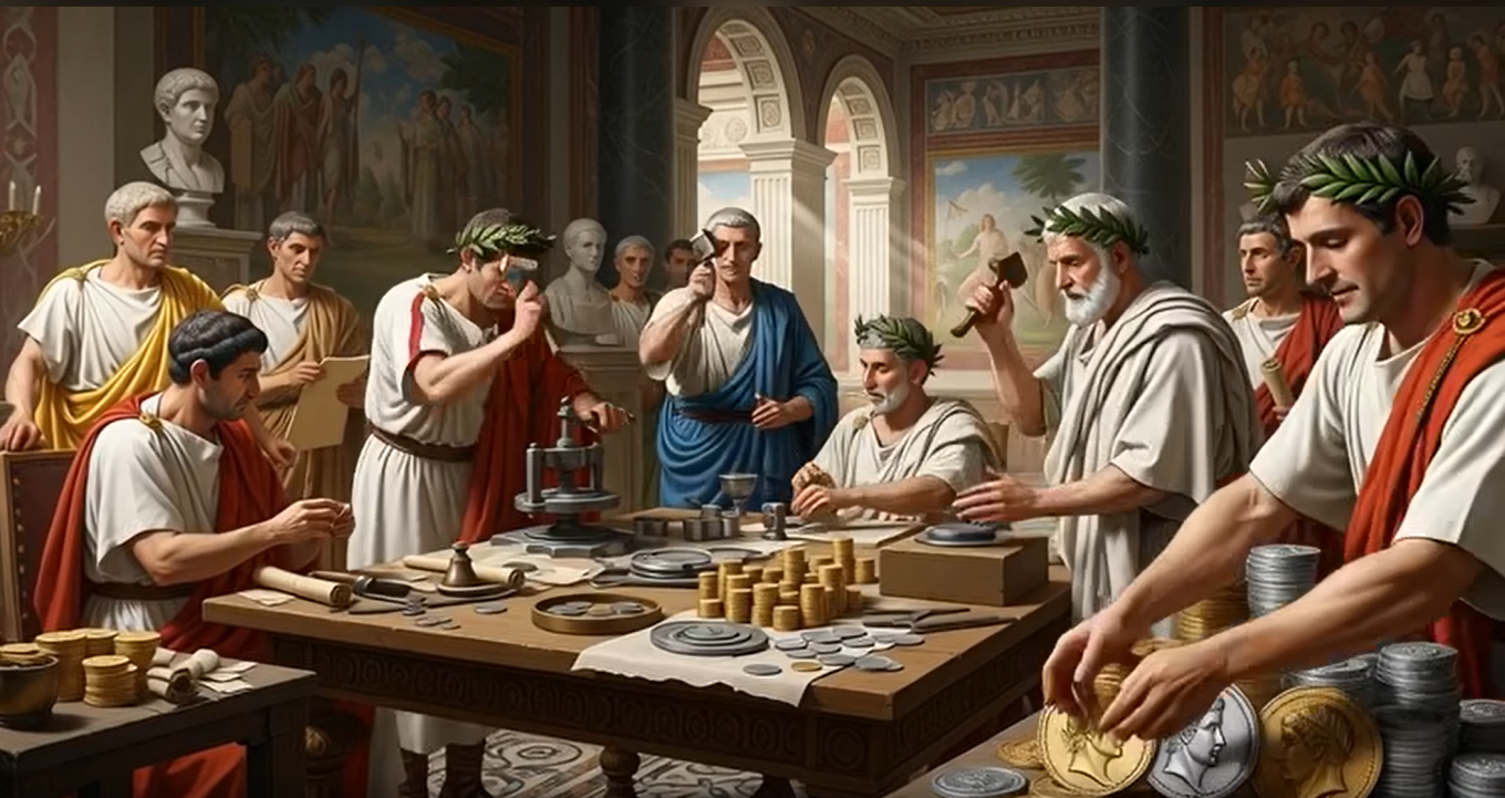 Moedas antigas e denário — RXO